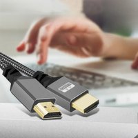Nylon Braid HDMI-Compatible 4K@60HZ V2.0 HDMI TO HDMI Extension Male Plug Cable For Monitor Camera DV PS2 3 4 5