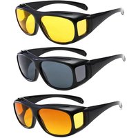 AliExpress BULIAN Anti-Glare Night Vision Driver Goggles Fashion Sunglasses Cycling Goggles Night Driving Enhanced Light Glasses Car Accessries