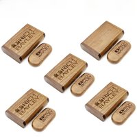 5PCS/LOT JASTER USB 3.0 Wooden USB+Box Pen drive 4GB 16GB 32GB 64GB USB Flash Drive Pendrive Memory stick 1PCS Free custom logo