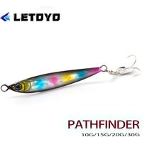 LETOYO Tail Spinner 10-30g Metal Jig With Hook Long Casting Lure Artificial Hard Bait Offshore Sea Bass Pike Perch Fishing Lure