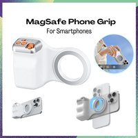 Magnetic Camera Grip with Remote Shutter Fill Light Remote Control Handle Universal for iPhone Androids Phones