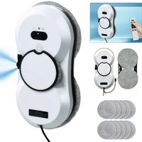 Fensterputzroboter Automatische Reinigung mit Intelligenter Wegplanung, 5600Pa Saugkraft 3 Reinigungsmodi Fernbedienung Mehrere Sicherheitssysteme Roboter-Fensterreiniger