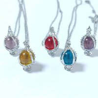 Anime Puella Magi Madoka Magica Kaname Madoka Akemi Homura Cosplay Necklace SOUL GEM Zircon Pendant Choker Jewelry Accessories