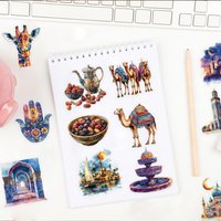AliExpress NONE 50pcs Arabic Theme Stickers Cartoon Cute Decals Stationery Guitar Phone Bicycle Laptop Luggage Car Graffiti Sticker