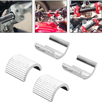 AliExpress NONE 4pcs/set Motorcycle Handlebar Riser Spacer Handle Bar Clamp Adapter 22mm to 28mm Aluminum Alloy Spacers for Bike Motorbike
