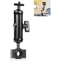 PULUZ Motorcycle Holder Rearview Mirror Fixed Mount for GoPro/DJI Osmo 360 and Other Action Cameras
