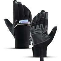 AliExpress Fezrgea Motorcyclist Gloves Winter Windproof PU Touch Screen Bike Gloves Mtb Breathable Shockproof Cycling Gloves Sport Hiking Gloves