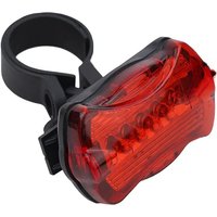 AliExpress NONE 1 Pc Taillight 6.5X4X2.5cm Waterproof Bike Bicycle Cycling 5 LED Night Energy-saving Flashing Rear Tail Light Lamp Accessories