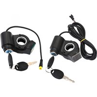 Electric Scooter Handlebar Switch Lock 10 Inch ABS 3 Pin Waterproof Digital Battery Power Display Switch Lock with Keys