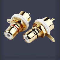 AliExpress HEDANP RCA Connector Audio Jack Female Socket Chassis Panel Mount CMC Plug Red Black Cycle Nut Speaker Terminal Consumer Electronics