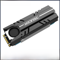 TEUCER M.2 NVMe SSD Heat Sink 2280 Solid State Disk Air Circulation Cooler Heatsink Gasket with Thermal Pad PC Accessories