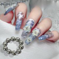 10Pcs Round Magnetic Bead Set For Nail Art Multi-Functional Strong Magnet Stones for Water Wave Ripple Cat Eye Design Nail Tools