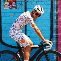 AliExpress NONE Chaise Cycliste Men Triathlon Skinsuit Cycling Set Short Sleeve MTB Bike Clothes Tri Suit Ropa Ciclismo Swim Run Racing Jumpsuit