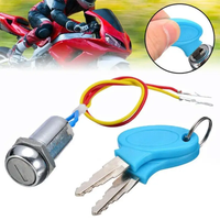 AliExpress NONE New Arrival 1 Set 2 Wire Key Ignition Switch Lock Motorcycle Go Kart Scooter Bike Switches For Motorcycle Electrical System