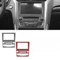 For Ford Mondeo 2013-2019 Carbon Fiber Auto Central Console Navigation Radio Air Conditioning Control Panel Decoration Sticker