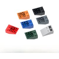Wange 60Pcs/lot 3747 Small Beveled Tiles Building Block Moc Color Accessories Compatible with Brick DIY Children's Toy