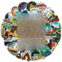 AliExpress 10/30/50pcs Outdoor Hiking Camping Graffiti Stickers Cartoon Decal Skateboard Motorcycle Laptop Car Bike Cool Waterproof Sticker