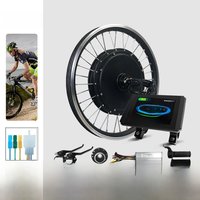 AliExpress schuck Electric Bike Kit 48V 1500W 20/24/26/27.5/28/29Inch 700C Brushless Gearless Front Hub Motor Wheel E-Bike With KT Controller