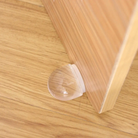 Transparent Slam Door Stops Door Handle Anti-collision Buffer To Protect Walls And Furniture Door Resistance For Kitchen Bedroom