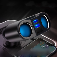 3.1A Dual USB Car Charger 2 Port LCD Display 12-24V Cigarette Socket Lighter Fast Car Charger Power Adapter Car Styling
