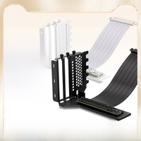 TEUCER L-Z3 PCI-E3.0 Graphics Card Vertical Mounting Bracket 200mm PCI-E 4.0 x16 Extension Cable Holder GPU Mounting Bracket Kit