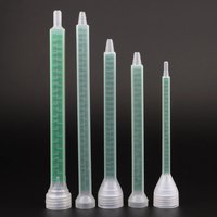30pcs Epoxy Mixing Nozzle Static Mixing Nozzle FMC08-24 Green Square Tip Mixing Tube Epoxy Resin Adhesive