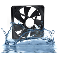 140mm 14cm Computer Case Cooling Fan PC Waterproof Dustproof,2900RPM 140X140X25mm Dual Ball 12V,High Speed IP68 Cooler