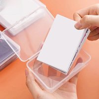 1/3pcs Transparent Plastic Boxes Playing Cards Container Storage Case Packing Poker Game Card Box Organizer Accessories