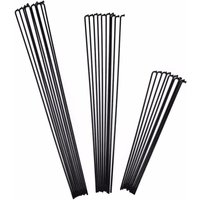 36pcs Bicycle Spokes & Nipples Stainless Steel Electric Bike 13G 13K Diameter 2.2mm Length 100-300mm J bend Cycle Black