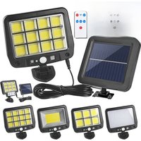 LED Solar Light Outdoor Split Wall Lamp with 3 Modes Motion Sensor Solar Powered Sunlight Spotlights Street Lights for Garden