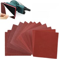 10pcs Sandpaper For Grinding Polishing Walls Furniture Cars Boats 60 80 100 120 150 180 240 320 400 600 800 1000 Abrasive Tool