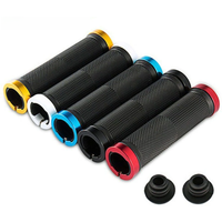 AliExpress NONE Anti Slip BMX Bicycle Grips MTB Rubber Bilateral Lock Cycling Bikes Handlebar Grips Cycling Handlebar Sleeve Bike Accessories
