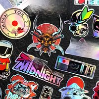 AliExpress NONE 40PCS/Lot laser Rainbow Random Motorcycle Stickers Car Moto Bike Helmet Fuel Tank JDM Logo Accessories Decals For Kawasaki Voge