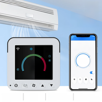 Tuya Smart Air Conditioner IR Remote Control Timer WiFi Temperature Humidity Sensor Monitor Thermostat LCD Touch Screen Alexa