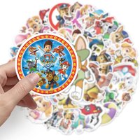 AliExpress Paw Patrol 10/30/50PCS Cartoon PAW Patrol Chase Stickers Kids Toys DIY Decoration Skateboard Fridge Phone Bike Phone Gifts Graffiti Decals