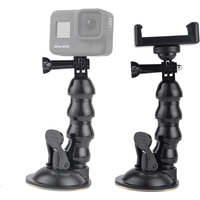 Windshield Suction Cup Car Mount Bracket Flex Clamp Arm For GoPro hero 10 9 8 DJI Mount for Smartphone Action Camera Accessories