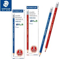 6/12pcs STAEDTLER Color Pencils Professional Drawing Anime Design 14450 Erasable Red Blue Anti Broken Lead School Art Supplies