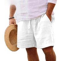 AliExpress Summer Mens Cotton Solid Color Short Lightweight Gym Pants Beach Shorts Men Fitness Sport Large Breathable Short Homme