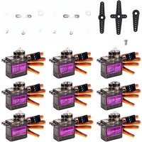 Hot MG90S Servo 9g1/5/10/20 Pcs All Metal Gear 9g SG90 Upgraded Version For Helicopter Plane Boat Car MG90 9G Trex 450 RC Robot