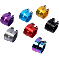 AliExpress OUO Saddle Clamp Full CNC Seatpost Clamp 31.8/34.9mm Double Layer Seat Pin Clamp Colorful Dual Lock Tube Post Clip Bicycle Piece