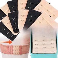 Women Bra Extenders Strap Back Adjustable Belt Buckle Button Nylon Elastic Bra Extension Strap Hook Clip Intimates Accessories