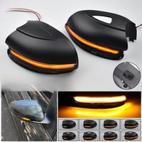 2pcs For Volkswagen VW Golf 6 MK6 GTI R32 08-14 2Pcs Car Dynamic LED Turn Signal Light Rearview Mirror Blinker Indicator