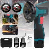Mini-Akku-Winkelschleifer, 12V Lithium-Batteriebetriebenes Schleif-, Polier- und Schneidwerkzeug mit 600W Leistung, 19500 U/min, 7,6cm Klinge zum Schleifen von Stein, Holz und Wänden, tragbares