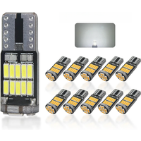 10 Pieces T10 W5W 194 501 No Error 10 Pieces T10 Led Canbus Interior Light Bulb Pure White With T10 Chip