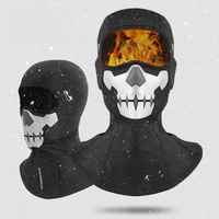 AliExpress ROCKBROS Motorcycle Balaclava Winter Cycling Caps Skull Print Bicycle Full Face Mask Skiing Hiking Scarves Windproof Thermal Hat
