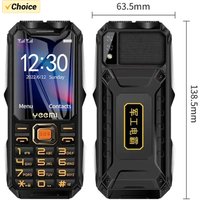 YEEMI Q8 GSM 2G Wytrzymały Telefon Duża Bateria Podwójna Latarka Ekran HD 2,6 cala Telefon Komórkowy z Dwoma Kartami SIM Duże Przyciski Telefon SOS