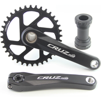 AliExpress CRUZBIKE CRUZbike MTB Mountain Bike Kid's Bicycle Crankset Crank 155/160/165/170/175mm Aluminum Alloy with Chainring 30/32/34/36/38T