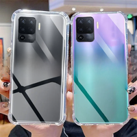 Clear Phone Case for Oppo Reno5 Lite TPU Transparent Case for Oppo Reno 5 5Lite 6.43" CPH2205 Shockproof Anti-scratch Covers