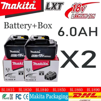 Akumulator Makita 18V do narzędzi Makita, akumulator 18650, akumulator do narzędzi Makita 18V, wymienny, BL1860B + ładowarka.