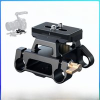 SmallRig Arca-Type Mount Plate Kit with 15mm Dual Rod Clamp Universal Integrated Arca-Swiss Baseplate w Quick Release Plate 5365